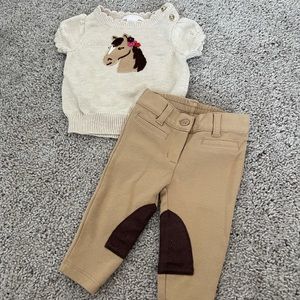 Janie & Jack Sweater with matching pants